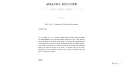 Desktop Screenshot of amandakellner.wordpress.com