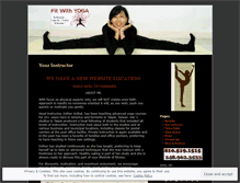 Tablet Screenshot of fitwithyoga.wordpress.com