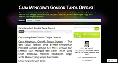 Desktop Screenshot of caramengobatigondoktanpaoperasiel.wordpress.com