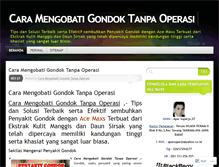 Tablet Screenshot of caramengobatigondoktanpaoperasiel.wordpress.com