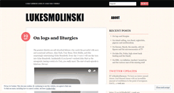 Desktop Screenshot of lukesmolinski.wordpress.com