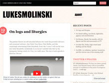 Tablet Screenshot of lukesmolinski.wordpress.com