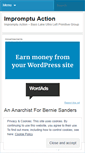 Mobile Screenshot of impromptuaction.wordpress.com