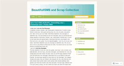 Desktop Screenshot of beautifullsms.wordpress.com