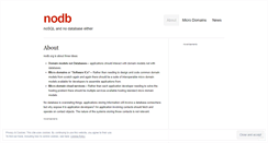 Desktop Screenshot of nodb.wordpress.com