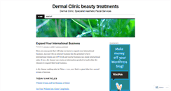 Desktop Screenshot of dermalclinic.wordpress.com