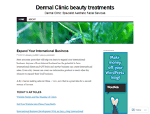 Tablet Screenshot of dermalclinic.wordpress.com