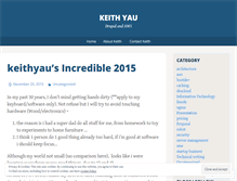 Tablet Screenshot of keithyau.wordpress.com