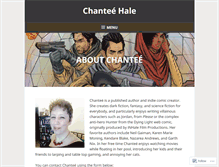 Tablet Screenshot of chanteehale.wordpress.com