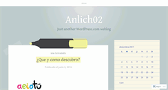 Desktop Screenshot of anlich02.wordpress.com