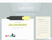 Tablet Screenshot of anlich02.wordpress.com