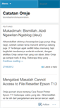 Mobile Screenshot of catatanomje.wordpress.com