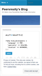 Mobile Screenshot of peersrealty.wordpress.com