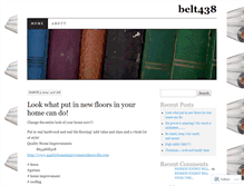 Tablet Screenshot of belt438.wordpress.com