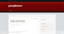 Desktop Screenshot of gemsoftheheart.wordpress.com
