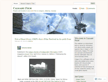 Tablet Screenshot of calgaryfilm.wordpress.com
