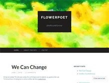 Tablet Screenshot of flowerpoet.wordpress.com