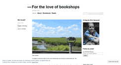 Desktop Screenshot of fortheloveofbookshops.wordpress.com