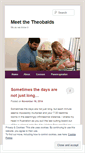 Mobile Screenshot of meetthetheobalds.wordpress.com