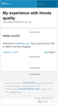 Mobile Screenshot of hondaquality.wordpress.com