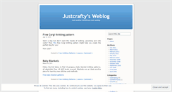 Desktop Screenshot of justcrafty.wordpress.com