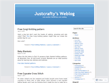 Tablet Screenshot of justcrafty.wordpress.com