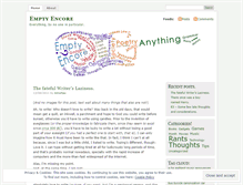 Tablet Screenshot of emptyencore.wordpress.com