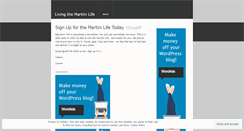 Desktop Screenshot of livingmartini.wordpress.com