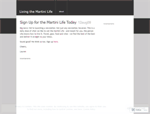 Tablet Screenshot of livingmartini.wordpress.com
