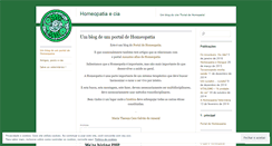 Desktop Screenshot of homeopatiaveterinaria.wordpress.com