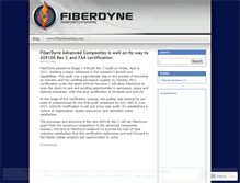 Tablet Screenshot of fiberdyne.wordpress.com