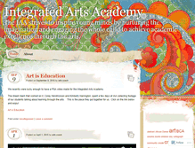 Tablet Screenshot of integratedartsacademy.wordpress.com