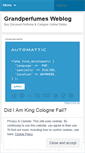 Mobile Screenshot of grandperfumes.wordpress.com