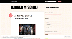 Desktop Screenshot of feignedmischief.wordpress.com