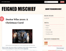 Tablet Screenshot of feignedmischief.wordpress.com