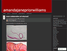 Tablet Screenshot of amandajanepriorwilliams.wordpress.com