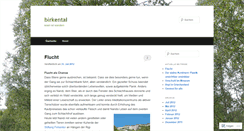 Desktop Screenshot of birkental.wordpress.com