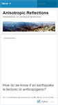 Mobile Screenshot of anisotropicreflections.wordpress.com