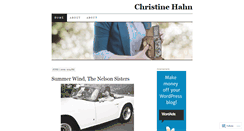 Desktop Screenshot of christinehahn.wordpress.com