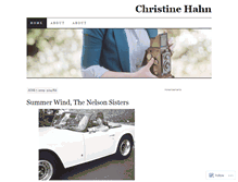 Tablet Screenshot of christinehahn.wordpress.com