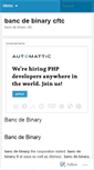 Mobile Screenshot of beta.bancdebinarycftc.wordpress.com