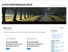 Tablet Screenshot of apdrive.wordpress.com