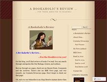 Tablet Screenshot of bookaholicsreview.wordpress.com