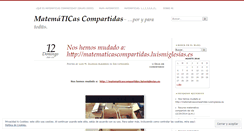 Desktop Screenshot of matematicascompartidas.wordpress.com