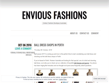 Tablet Screenshot of enviousfashions.wordpress.com