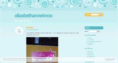 Desktop Screenshot of elizabethanneknox.wordpress.com
