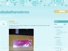 Tablet Screenshot of elizabethanneknox.wordpress.com