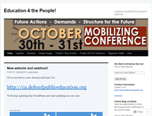 Tablet Screenshot of defendcapubliceducation.wordpress.com