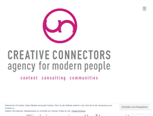 Tablet Screenshot of creativeconnectorsberlin.wordpress.com