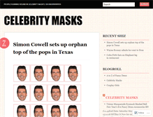 Tablet Screenshot of celebritymasks.wordpress.com